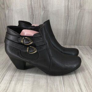 Baretraps Ankle Boots Womens 12M Caryl Brown Zip Booties